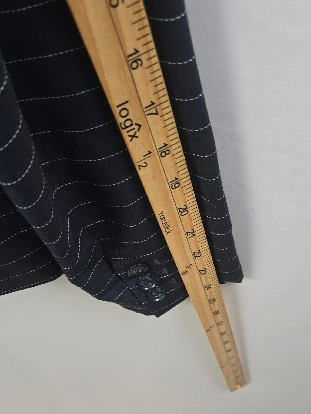 Banana Republic Classic Fit Pinstripe Navy Blue Blazer Sz 6 Business Preppy